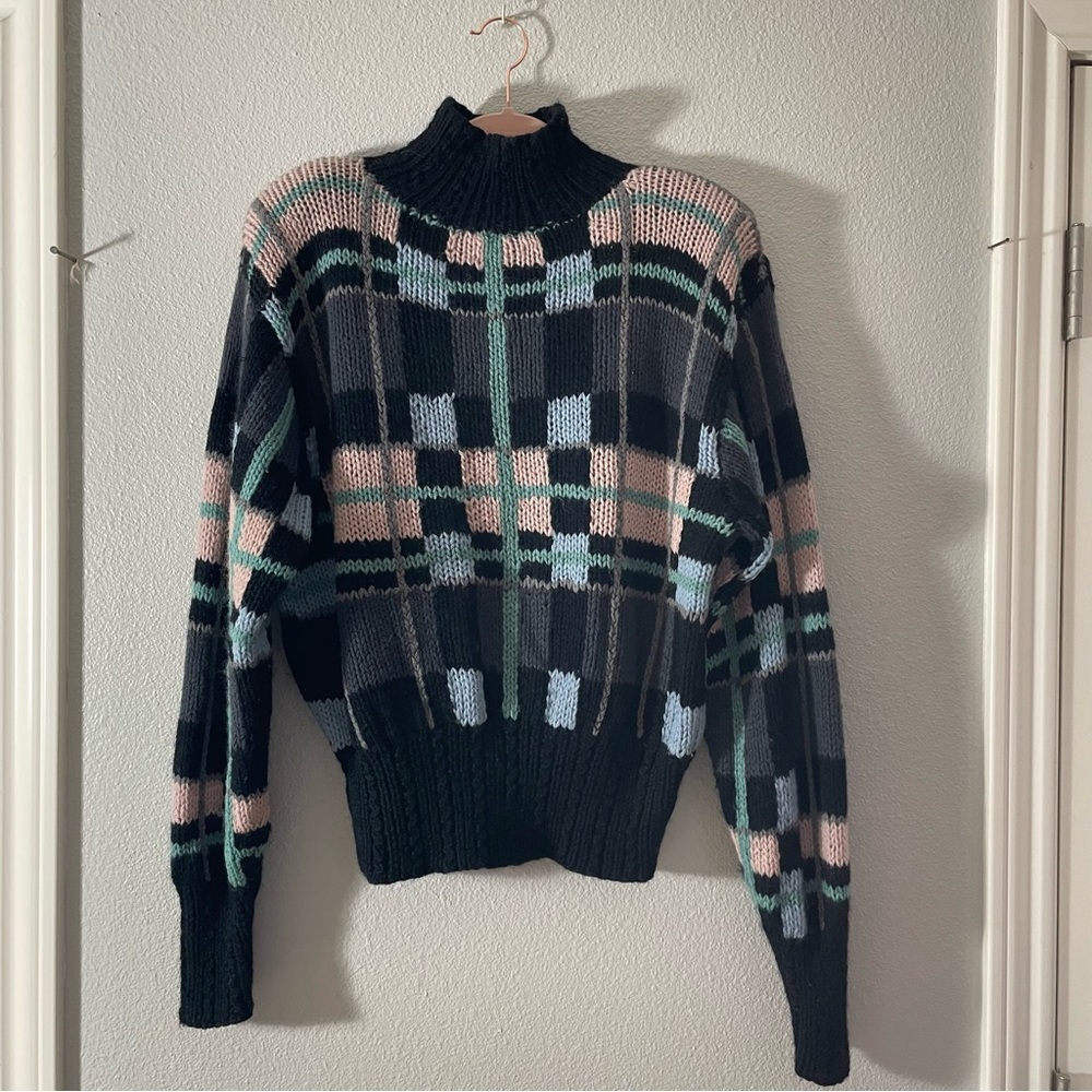 Knight's Ltd | Vintage 80s/90s Wool Colorblock Pullover Sweater XL (Runs Small)